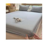 JZFOACHR 100% Cotton Twin-XL Size Fitted Sheets Only Hotel Quality Bedspreads King Cool & Breathable Percale Bottom Sheets Elasticized Deep Pocket Bedcover (Color : A, Size : Twin-XL)
