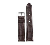JZFOACHR 14mm 19mm 20mm 21mm Genuine Leather Butterfly Buckle Original Watch Band，For Famous Craftsman Moon Phase Comcast Gorgeous Series Replacement Watch strap