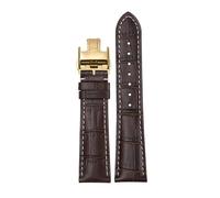 JZFOACHR 14mm 19mm 20mm 21mm Genuine Leather Butterfly Buckle Original Watch Band，For Famous Craftsman Moon Phase Comcast Gorgeous Series Replacement Watch strap