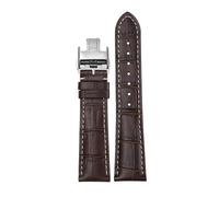 JZFOACHR 14mm 19mm 20mm 21mm Genuine Leather Butterfly Buckle Original Watch Band，For Famous Craftsman Moon Phase Comcast Gorgeous Series Replacement Watch strap