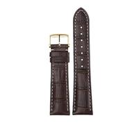 JZFOACHR 14mm 19mm 20mm 21mm Genuine Leather Butterfly Buckle Original Watch Band，For Famous Craftsman Moon Phase Comcast Gorgeous Series Replacement Watch strap