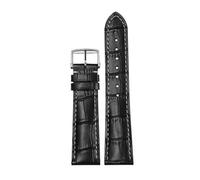 JZFOACHR 14mm 19mm 20mm 21mm Genuine Leather Butterfly Buckle Original Watch Band，For Famous Craftsman Moon Phase Comcast Gorgeous Series Replacement Watch strap
