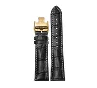JZFOACHR 14mm 19mm 20mm 21mm Genuine Leather Butterfly Buckle Original Watch Band，For Famous Craftsman Moon Phase Comcast Gorgeous Series Replacement Watch strap