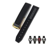 JZFOACHR 19mm 20mm 21mm 22mm Rubber Soft Watch Bands For Speedmaster AT150 Seamaster 300 Seamaster 007 James Bond Bracelet Strap