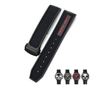 JZFOACHR 19mm 20mm 21mm 22mm Rubber Soft Watch Bands For Speedmaster AT150 Seamaster 300 Seamaster 007 James Bond Bracelet Strap