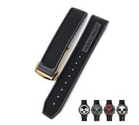 JZFOACHR 19mm 20mm 21mm 22mm Rubber Soft Watch Bands For Speedmaster AT150 Seamaster 300 Seamaster 007 James Bond Bracelet Strap