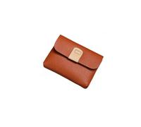 JZFOACHR 1pcs Ultra-Thin Card Case The Mini Card Case is Made of Leather Large Capacity Card Slot Small Card Bag a Multi-Card Woman Credit Card Wallets for Women. (Gray), One Color, Light Brown