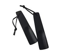 JZFOACHR 2 Pack Hand Held Wooden Shoehorn with Handle