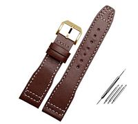 JZFOACHR 20mm 21mm Brown Black Men Watchband For IWC Pilot Mark XVIII IW327004 IW377714 Watch Strap Calf Genuine Leather Bracelet