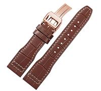 JZFOACHR 22mm The Top Leather Watch Band For IWC IW326201 / IW377701 Big Pilot Series Genuine Leather Watch Strap