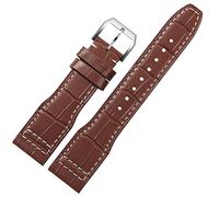 JZFOACHR 22mm The Top Leather Watch Band For IWC IW326201 / IW377701 Big Pilot Series Genuine Leather Watch Strap