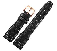 JZFOACHR 22mm The Top Leather Watch Band For IWC IW326201 / IW377701 Big Pilot Series Genuine Leather Watch Strap