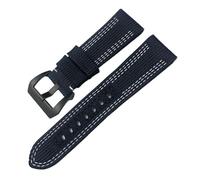 JZFOACHR 26mm 24mm High Density Nylon Canvas Watch Strap for Peinerai PAM00984 00985 Luminor 1950 Submersible Fabric Black Blue Watchbands Bracelets