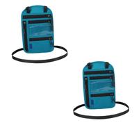 JZFOACHR 2pcs woman Messenger wallet Multifunction essentials tool portable travel bag neck Anti pickpocket, As Shownx2pcs, 23.5x15cmx4pcs