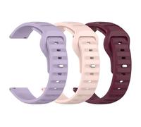 JZFOACHR 3Pcs Rugged Watch Band 20mm 22mm Watch Strap, Quick Release Watch Band with Redesigned Metal Squre Buckle, Soft Silicone Breathable Replacment Sport Watch Bands for Women Men