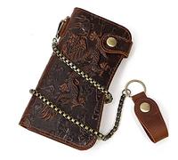 JZFOACHR Anti-Theft Long Wallet Men's Clutch Bag Large Capacity Multi-Card Wallet Mobile Phone Bag (Color: D, Size: 19 * 2.5 * 10cm) (A 19 * 2.5 * 10cm)
