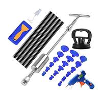 JZFOACHR Auto Body Dent Puller Car Paintless Dent Repair Kit Removal Tool Kit Dent Puller Kit Slide Reverse Hammer Glue Tabs Suction Cups Hail Tools car dent puller