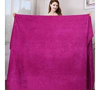 JZFOACHR Bath Towel,Microfiber Bath Towel, Super Large, Soft, high Absorption and Quick-Drying, Sports, Travel, no Fading, Beauty Salon Towels 100X200CM Blue Bath Towels