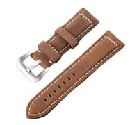 JZFOACHR bns7fapq Handmade 4 Color Watch Accessories Leather 20mm 22mm 24mm 26mm Watchband Watch Strap Watch Band (Color : Black Size : 20mm)