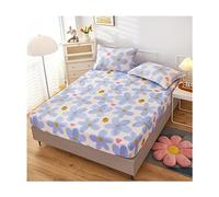 JZFOACHR California King Drap-housse Queen Size uniquement, ultra doux, avec poche profonde, drap de lit simple en coton, couvre-lit confortable et lavable, 1 pièce (couleur : F, taille : King)