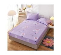 JZFOACHR California King Drap-housse Queen Size uniquement, ultra doux, avec poche profonde, drap de lit simple en coton, couvre-lit confortable et lavable, 1 pièce (couleur : F, taille : King)