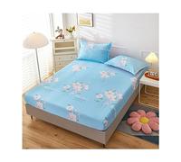 JZFOACHR California King Drap-housse Queen Size uniquement, ultra doux, avec poche profonde, drap de lit simple en coton, couvre-lit confortable et lavable, 1 pièce (couleur : F, taille : King)
