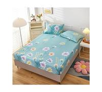 JZFOACHR California King Drap-housse Queen Size uniquement, ultra doux, avec poche profonde, drap de lit simple en coton, couvre-lit confortable et lavable, 1 pièce (couleur : F, taille : King)