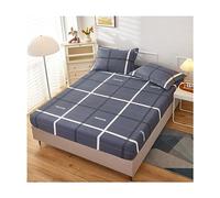 JZFOACHR California King Drap-housse Queen Size uniquement, ultra doux, avec poche profonde, drap de lit simple en coton, couvre-lit confortable et lavable, 1 pièce (couleur : F, taille : King)