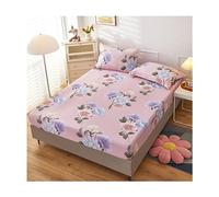 JZFOACHR California King Drap-housse Queen Size uniquement, ultra doux, avec poche profonde, drap de lit simple en coton, couvre-lit confortable et lavable, 1 pièce (couleur : F, taille : King)
