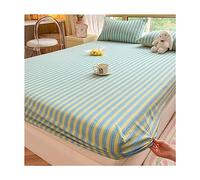 JZFOACHR Drap-housse 100% coton biologique, taille Queen, ajustement serré, tissage percale rafraîchissant, linge de lit léger, literie à poche profonde (couleur : I, taille : Twin-XL)