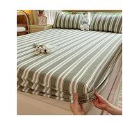 JZFOACHR Drap-housse 100% coton biologique, taille Queen, ajustement serré, tissage percale rafraîchissant, linge de lit léger, literie à poche profonde (couleur : D, taille : King)