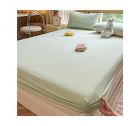 JZFOACHR Drap-housse 100% coton biologique, taille Queen, ajustement serré, tissage percale rafraîchissant, linge de lit léger, literie à poche profonde (couleur : I, taille : Twin-XL)