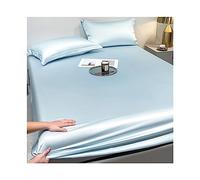 JZFOACHR Drap-housse king size uniquement pour lit double et double XL en Tencel 1 pièce 100% eucalyptus - Drap de dessous rafraîchissant pour dormeurs chauds (couleur : I, taille : King)