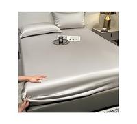 JZFOACHR Drap-housse king size uniquement pour lit double et double XL en Tencel 1 pièce 100% eucalyptus - Drap de dessous rafraîchissant pour dormeurs chauds (couleur : I, taille : King)