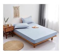 JZFOACHR Drap-housse pour petit lit double, 100% coton, extra-housse, poches profondes de 25 cm, 30 cm, doux et respirant, pour adultes, 1 pièce (vert, California King)