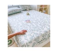 JZFOACHR Draps-housses 100% coton avec poche profonde de 27 cm, élastiques tout autour, pour lit simple, double, king size, queen, ultra doux, 1 pièce (couleur : H, taille : Twin-XL)