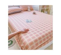 JZFOACHR Draps-housses 100% coton avec poche profonde de 27 cm, élastiques tout autour, pour lit simple, double, king size, queen, ultra doux, 1 pièce (couleur : H, taille : Twin-XL)