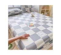 JZFOACHR Draps-housses 100% coton avec poche profonde de 27 cm, élastiques tout autour, pour lit simple, double, king size, queen, ultra doux, 1 pièce (couleur : H, taille : Twin-XL)