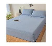 JZFOACHR Draps-housses de luxe 100% coton pour lit double, Queen, King, plus doux, sans pop-off, avec poche profonde élastique, un drap-housse uniquement (couleur : E, taille : Twin-XL)