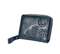 JZFOACHR Fashion Women Wallets Genuine Leather Zipper Female Card Holder Purse Wallet,Luggage (E)