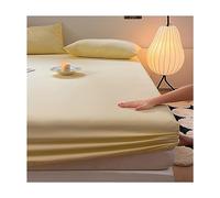 JZFOACHR Fitted Sheet Queen Size Single 100% Cotton Bedspreads Hotel Quality Top Sheet Deep Pocket Soft Breathable Bedsheet 1 Bottom Sheets Only (Color : J, Size : Queen)