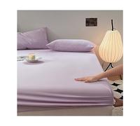 JZFOACHR Fitted Sheet Queen Size Single 100% Cotton Bedspreads Hotel Quality Top Sheet Deep Pocket Soft Breathable Bedsheet 1 Bottom Sheets Only (Color : J, Size : Queen)
