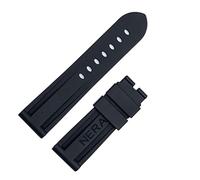 JZFOACHR Fluorine Rubber 22mm 24mm Watch Band Silicone Watchband For Panerai Watch Strap