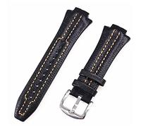 JZFOACHR For Sportura SNL029P2-SNL021P1 SNL595P2 SNL017P1 Leather Watch Strap Watchband Bracelet Belt 27mmx15 Convex mouth