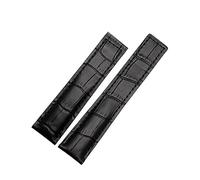 JZFOACHR Genuine Leather Bracelet 19mm 20mm 22m For Watchband Men Wristwatches Band Accessories Fold Buckle Leather Watch Strap