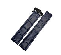 JZFOACHR Genuine Leather Bracelet 19mm 20mm 22m For Watchband Men Wristwatches Band Accessories Fold Buckle Leather Watch Strap