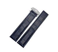JZFOACHR Genuine Leather Bracelet 19mm 20mm 22m For Watchband Men Wristwatches Band Accessories Fold Buckle Leather Watch Strap