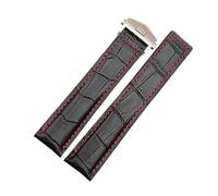 JZFOACHR Genuine Leather Bracelet 19mm 20mm 22m For Watchband Men Wristwatches Band Accessories Fold Buckle Leather Watch Strap