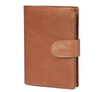 JZFOACHR Genuine Leather Purse for Men Wallet RFID Anti Theft Clutch Bag Multi Card Pocket Purse Coin Wallet, Brown, One Size