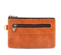 JZFOACHR Genuine Leather Wallet for Men Coin Purse Card Bag Small Clutch Bag Retro Purse, Brown, One Size
